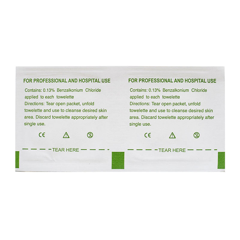 OEM / ODM BZK antiseptic towelette alcohol-liberum manus abstergit 